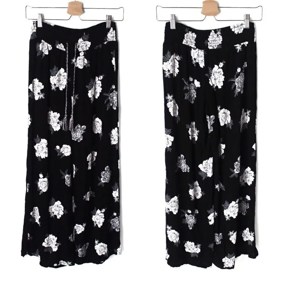 No Boundaries Floral Flowy Wide Leg Pants in S/CH - Picture 1 of 8